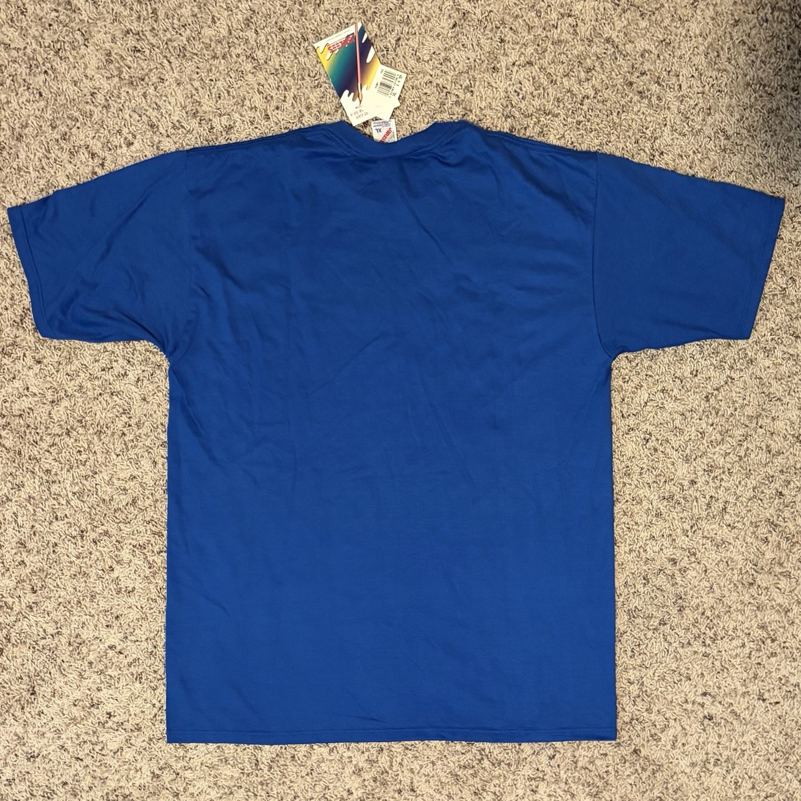 Vintage 90s Jerzees Heavyweight Blend Blue Blank Sz XL NWT