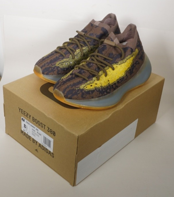 Adidas Yeezy Boost 380 LMNTE Brown Yellow Men’s Size 8.5 Sneakers FZ4982