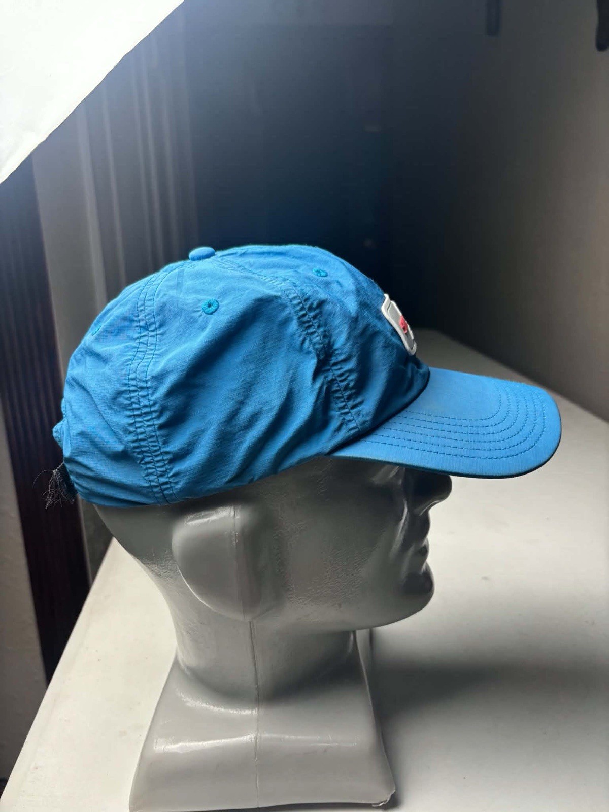 Supreme nylon 6 panel strap Back with reflective rubber patch,
