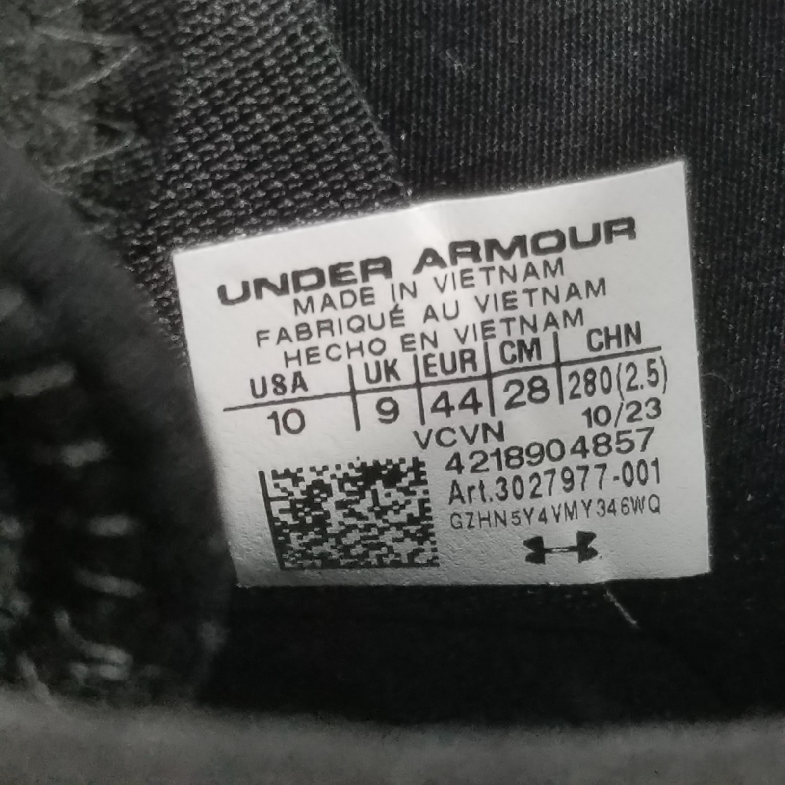 Under Armour Spotlight 4 MC Black Football Cleats – Men’s Size 10 – 3027977-001
