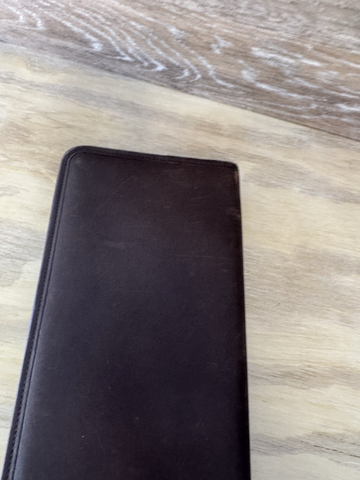 Brooks Brothers Leather Full Zipper Tie Travel Case 16 In Long 6 Inches Wide