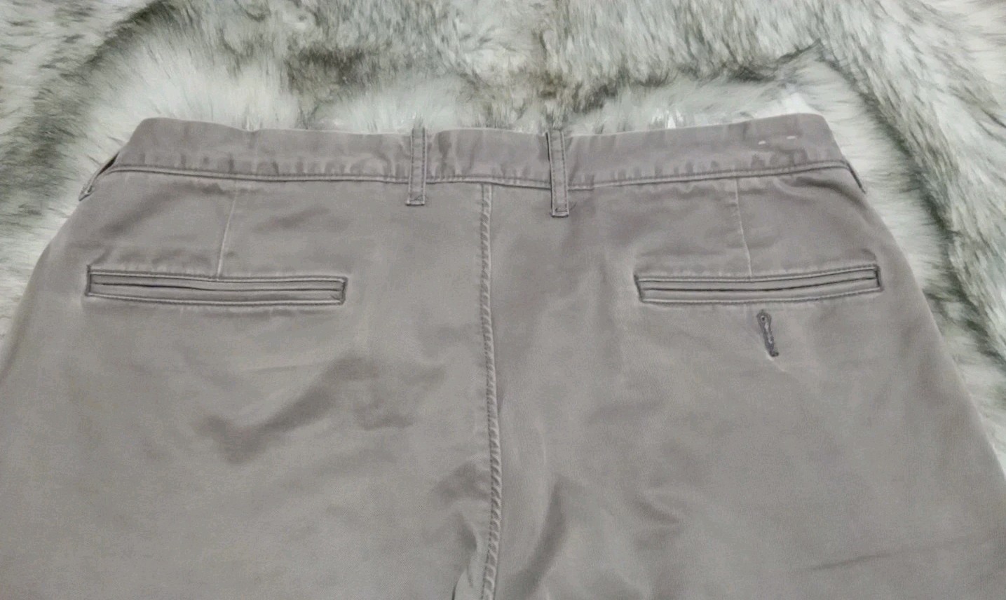 J Crew Broken In 770 Straight 100% Cotton Chino Pants Medium Gray Men 33×30 (29)