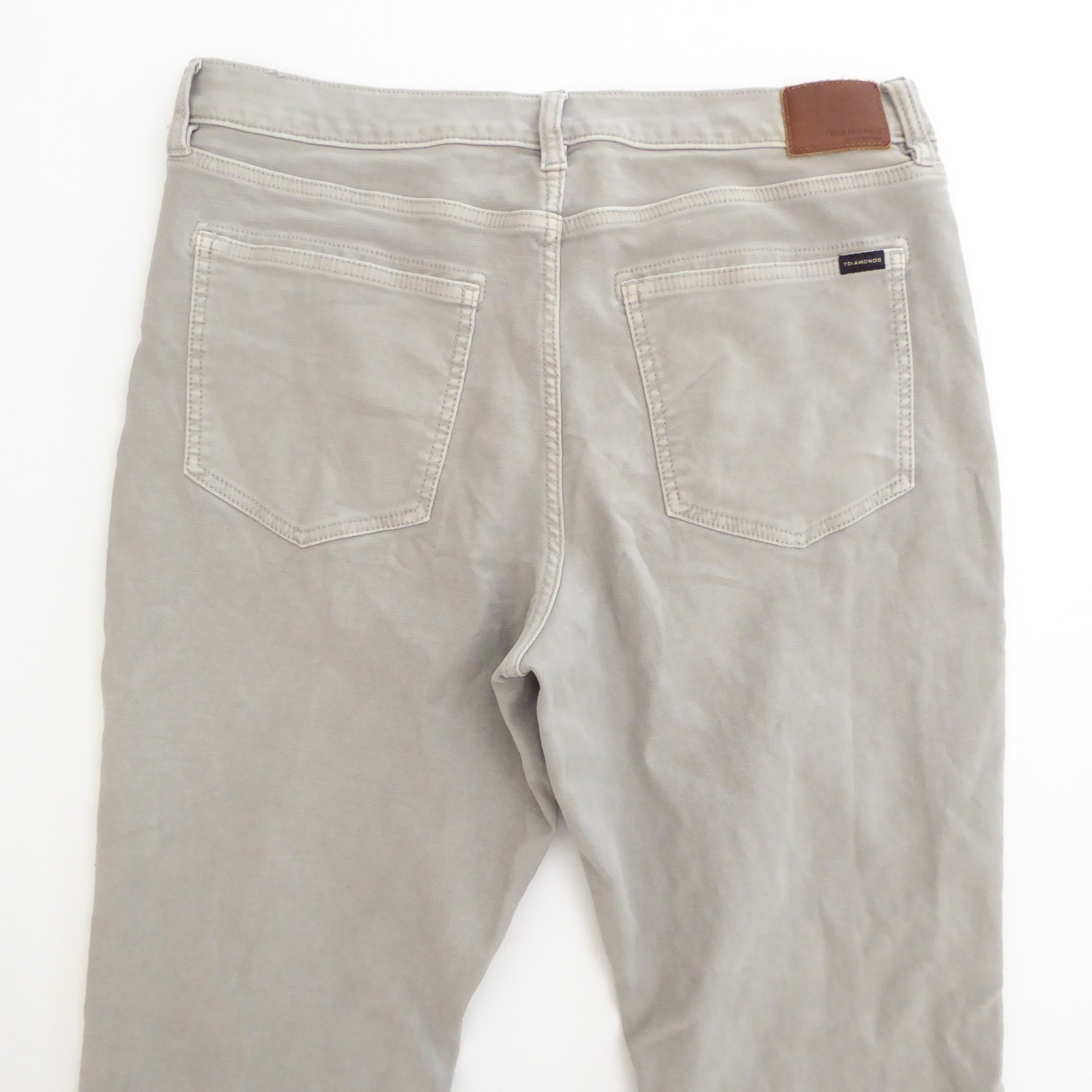 7 Diamonds STP-1259 Mens Generation 5 Pocket Jeans Pants Gray Size 34×29 HEMMED