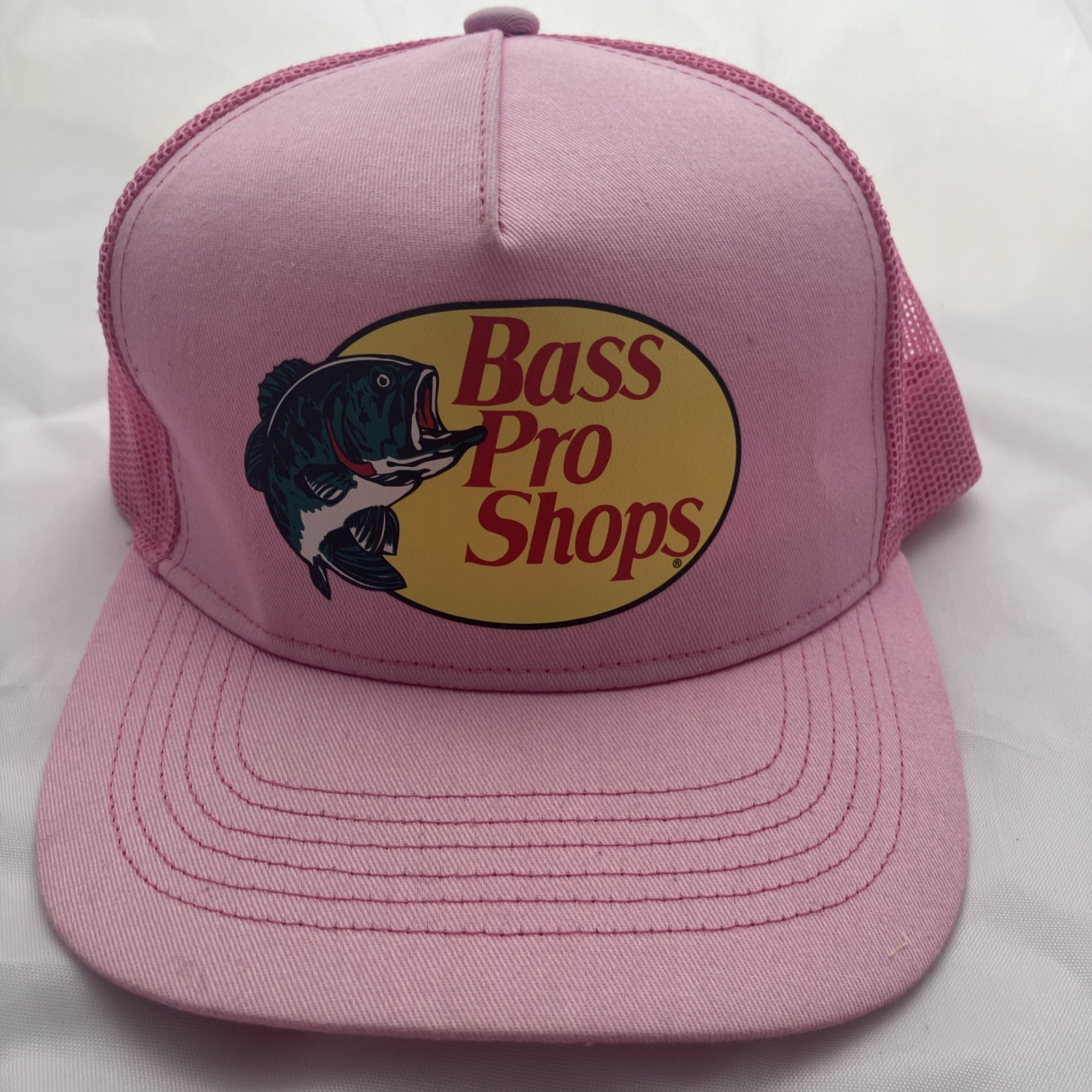Bass Pro Shops Mesh Hat Cap Adjustable Snapback Trucker Fishing Baseball Outdoor