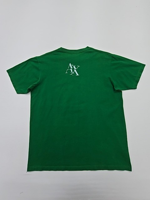 Armani Exchange Mens T Shirt Green Logo Graphic Size L Regular Condition