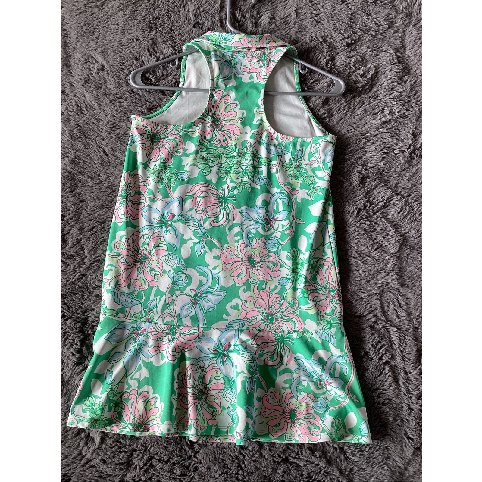 Lilly Pulitzer Spearmint Blossom Views Dania Dress & Shorts Luxletic Girls SZ XL