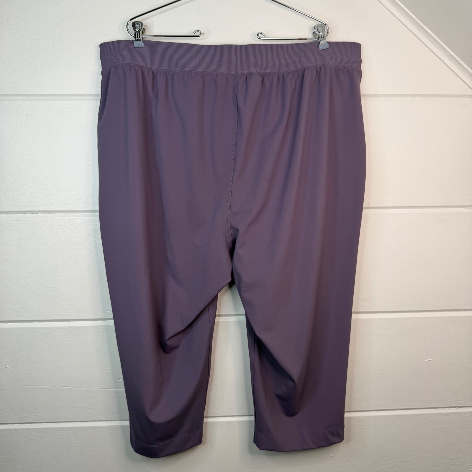 Livi Lane Bryant Ankle Trouser 22/24 Purple Athletic Capri Cropped Pants 21″ ins