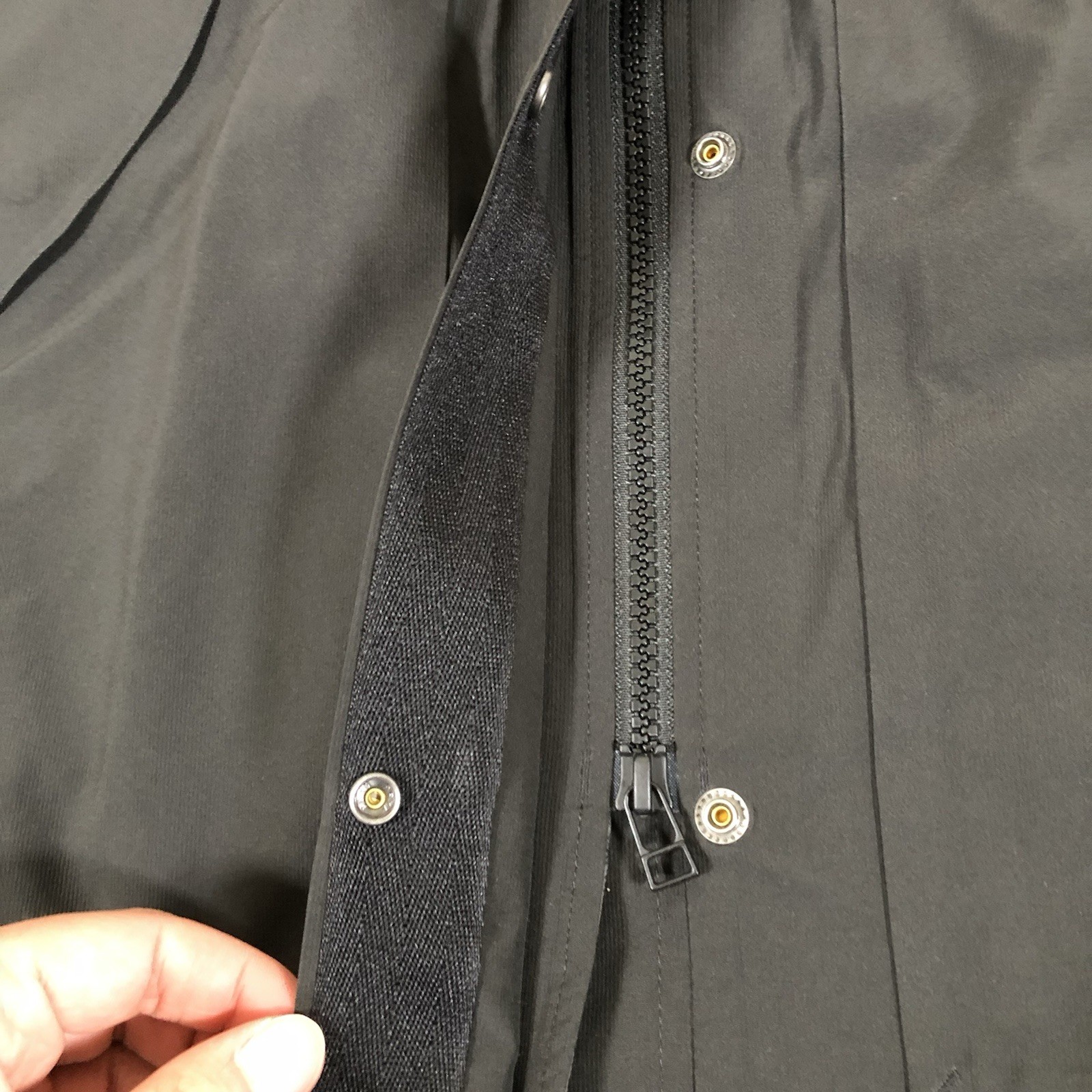 REI Co-Op Coat Womens Medium Black Rain Waterproof Pike Street Trench Jacket
