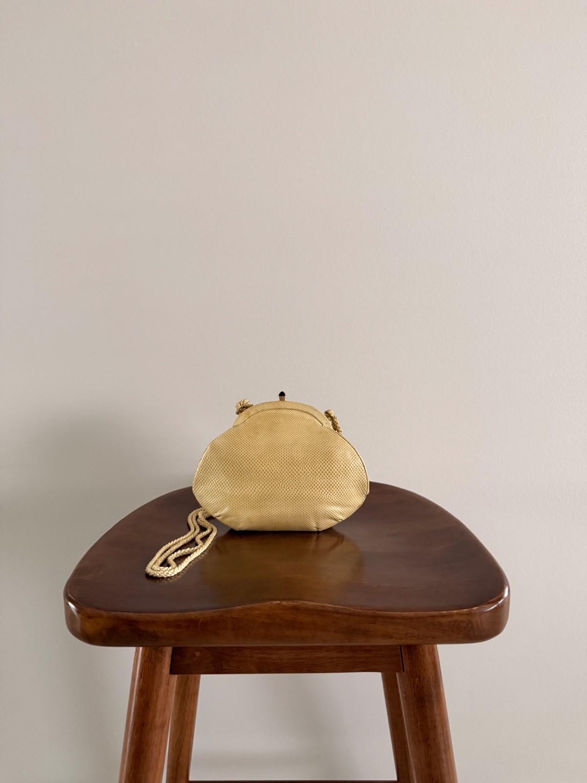 Vintage Judith Leiber Lizard Tiger Eye Evening Bag