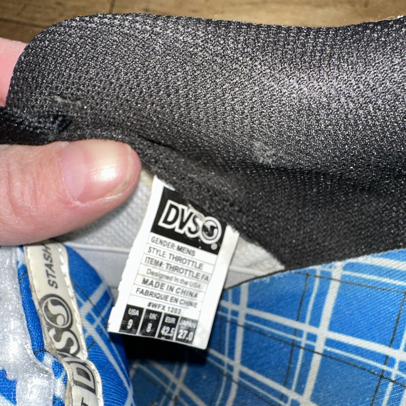 DVS THROTTLE FA Skate Shoes Sneaker Secret Stash Pocket Men’s 9