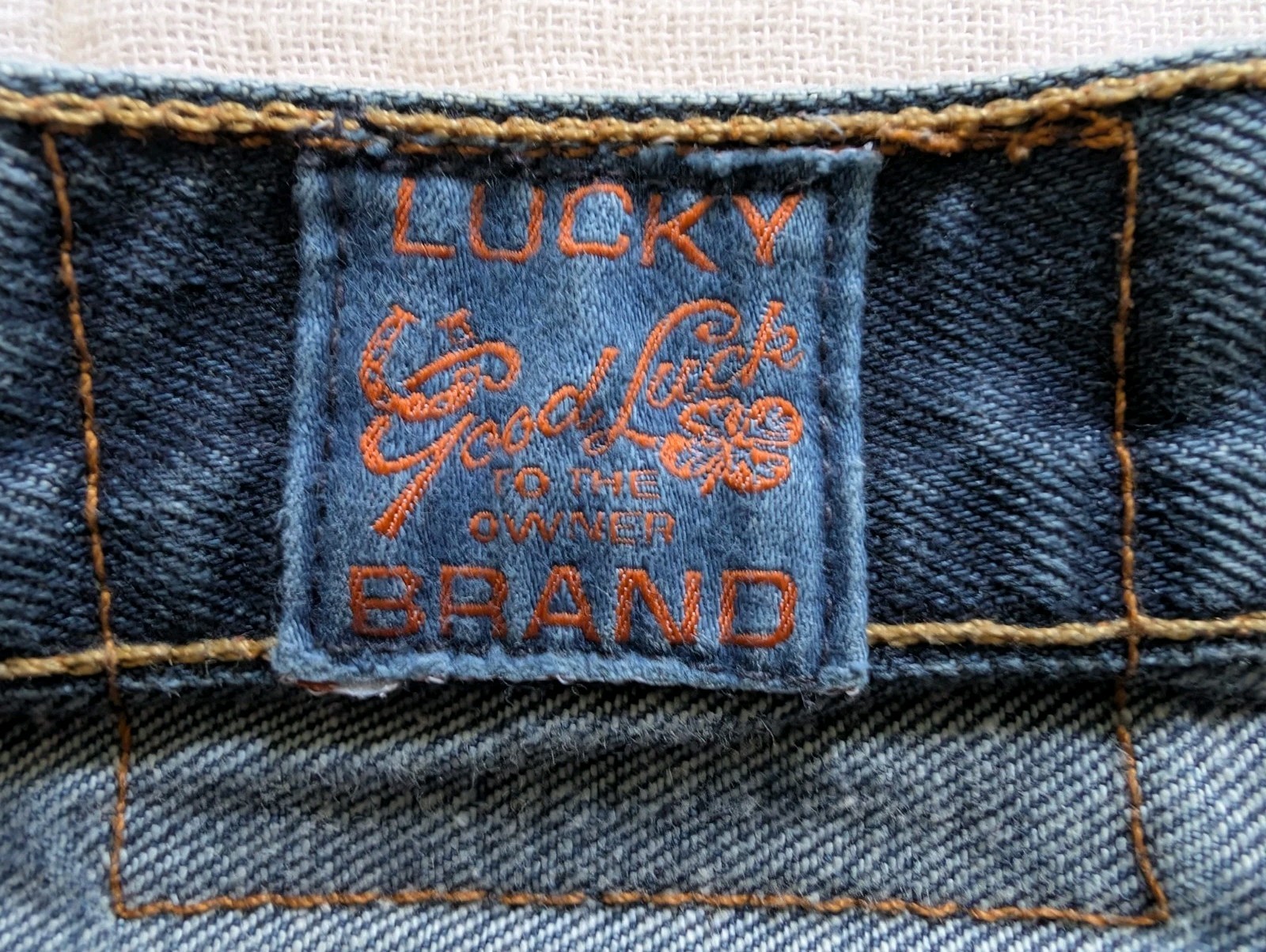 Vintage Lucky Brand Jeans Straight Fit – Size 38×32, Gene Montesano, Made in USA
