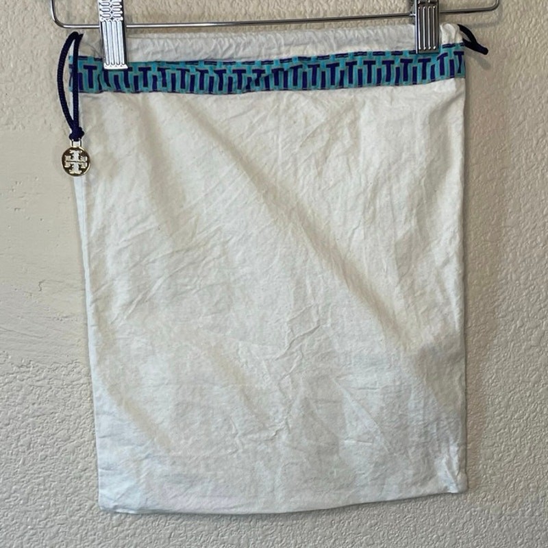 Tory Burch Draw String Embellished Dust Bag 13.5in by 11.5in