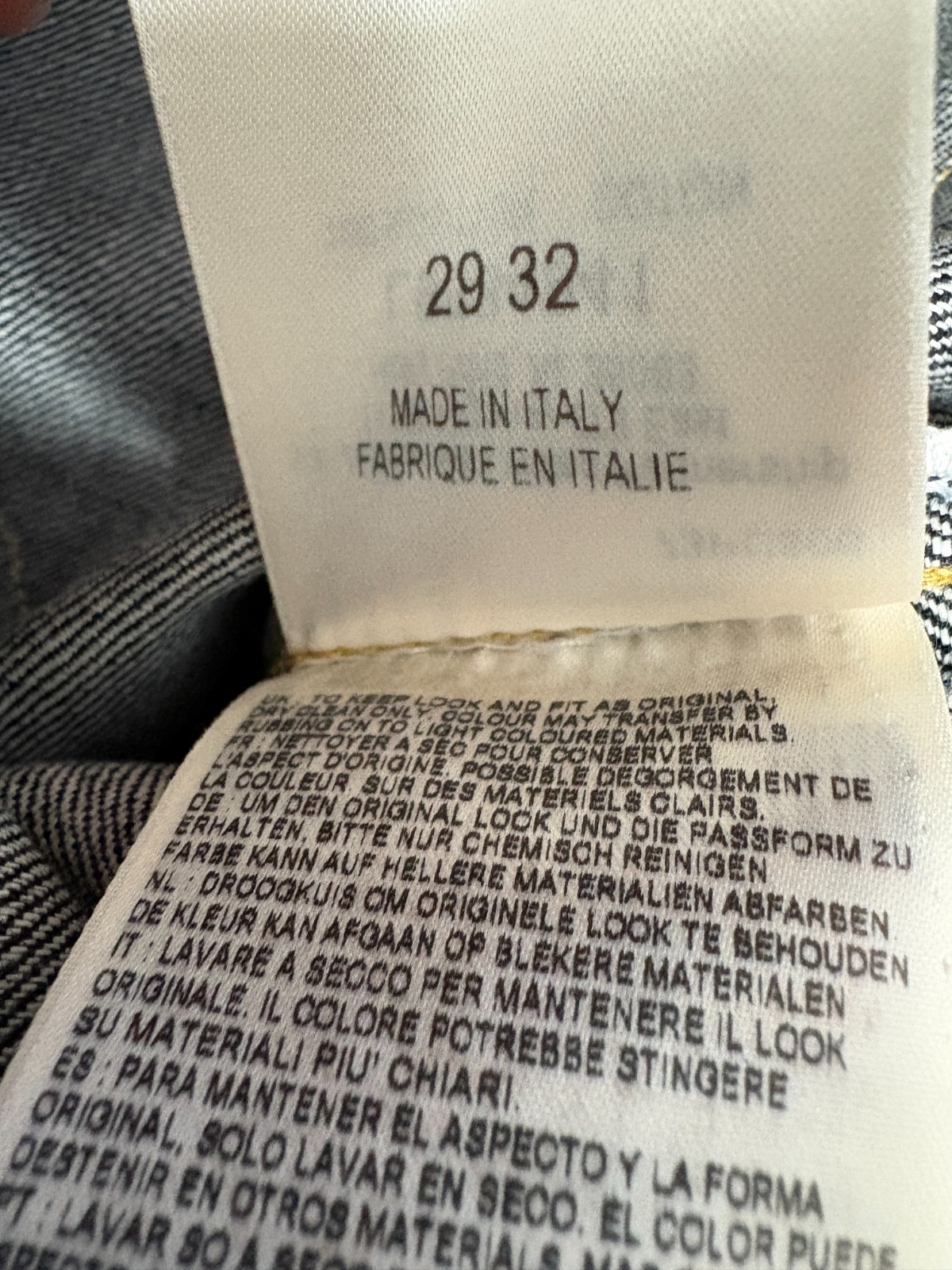 Authentic Lee 101Z Japanese Selvedge Denim Jeans Dry Indigo Made Italy 29×32 NWT