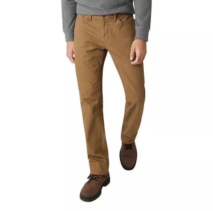 Weatherproof Vintage Fleece Lined Stretch Canvas Regular Fit Men’s 40×30 Wheat