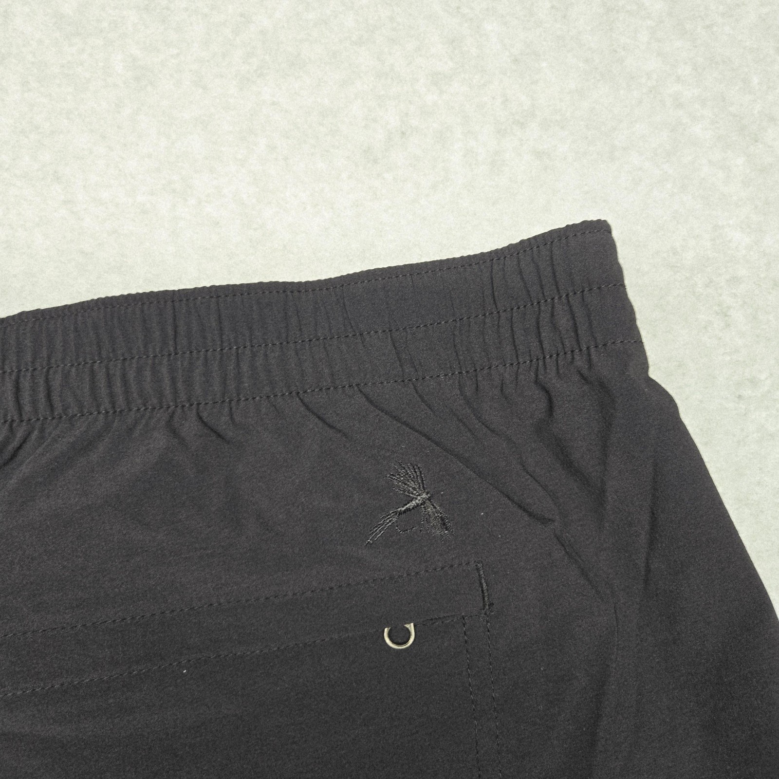 Orvis Jogger Pants Womens 20 Black Elastic Waist Tapered Hiking Fishing Pockets
