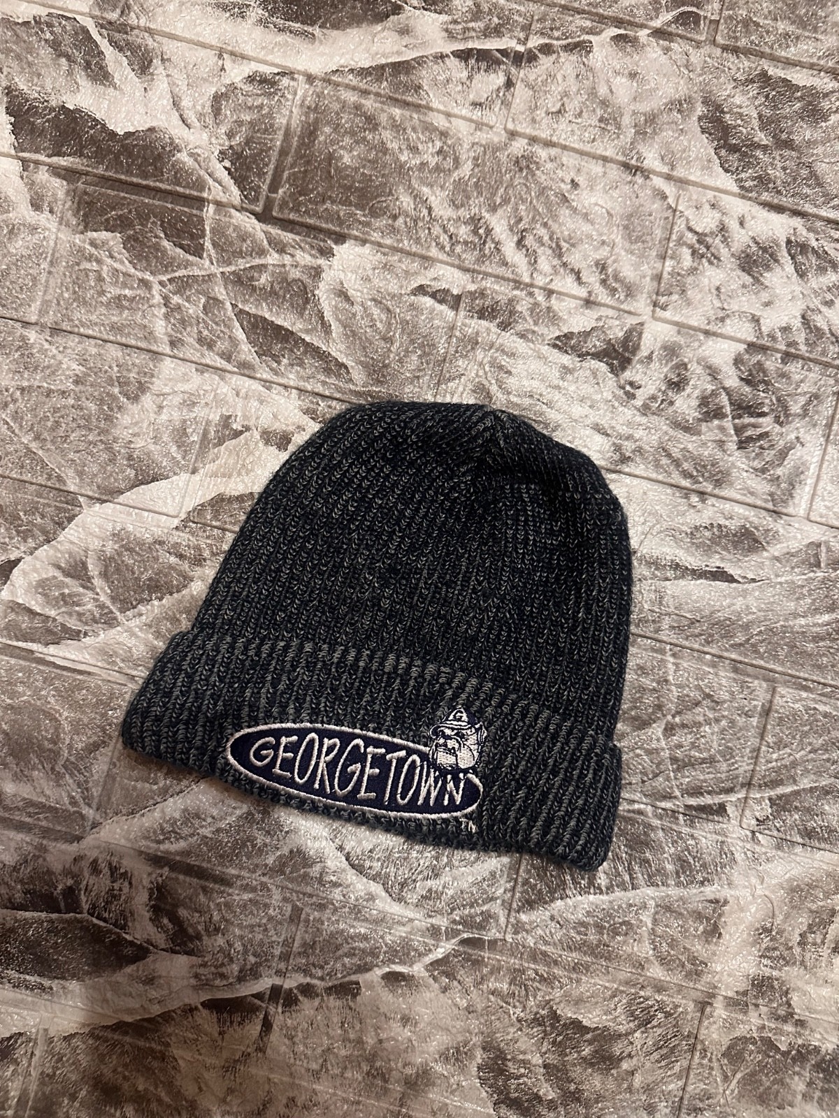 Vintage 1995 Georgetown Hoyas Beanie Hat 4Real US College Collection One Size 90