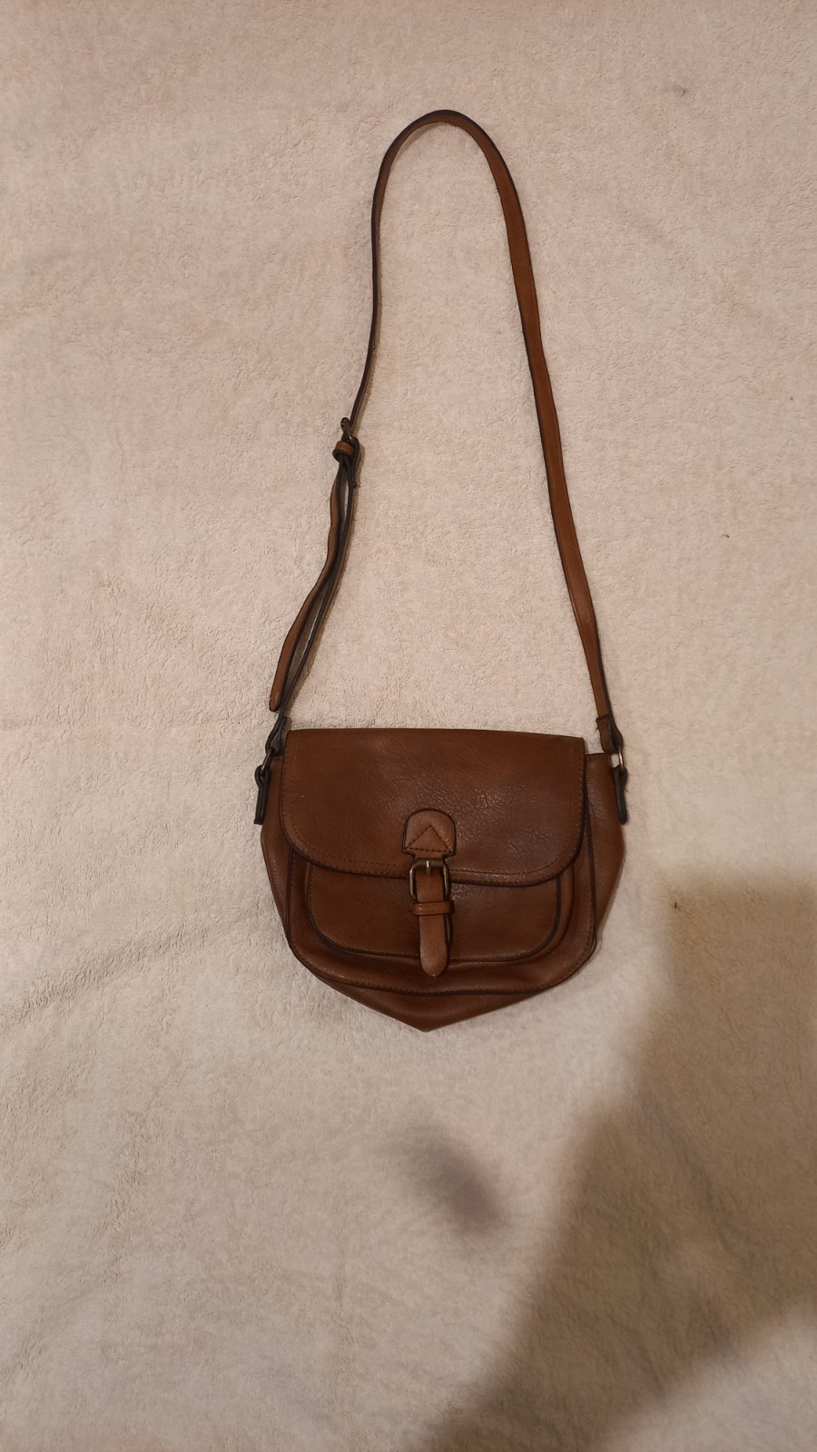 small brown leather shoulder bag crossbody