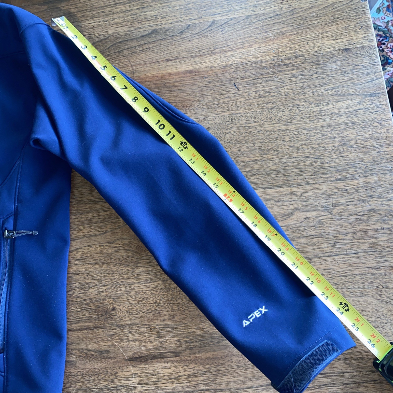 The North Face Men’s Navy Blue Full Zip Apex Lined Jacket Medium