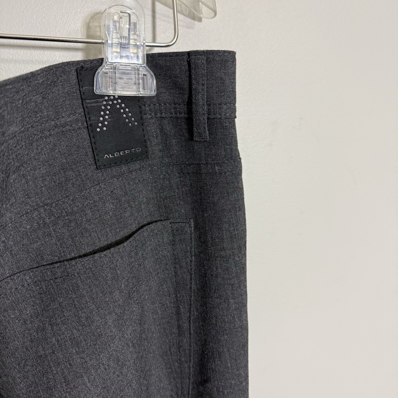 Alberto Ceramica Stone Modern Fit Gray Chino Pants W40 L29