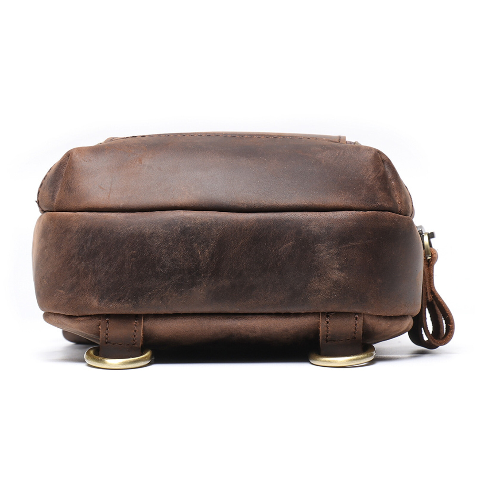 Men’s Leather Sling Bag Chest Crossbody Shoulder Pack Vintage Style Everyday Use