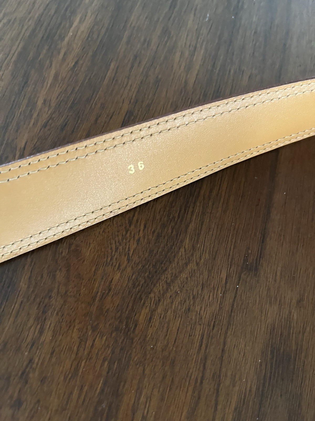 Longhi Leather And Canvas Belt Made In Italy 36
