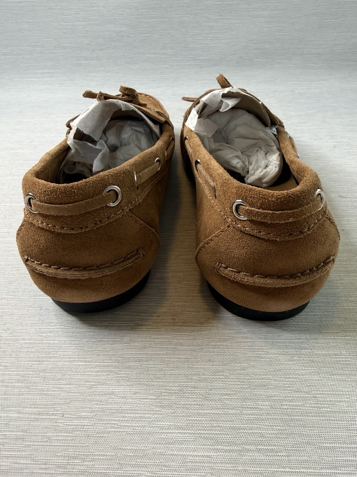Everlane The Boat Shoe Suede Farro Brown Moccasin Loafers Size 7.5 New in Box