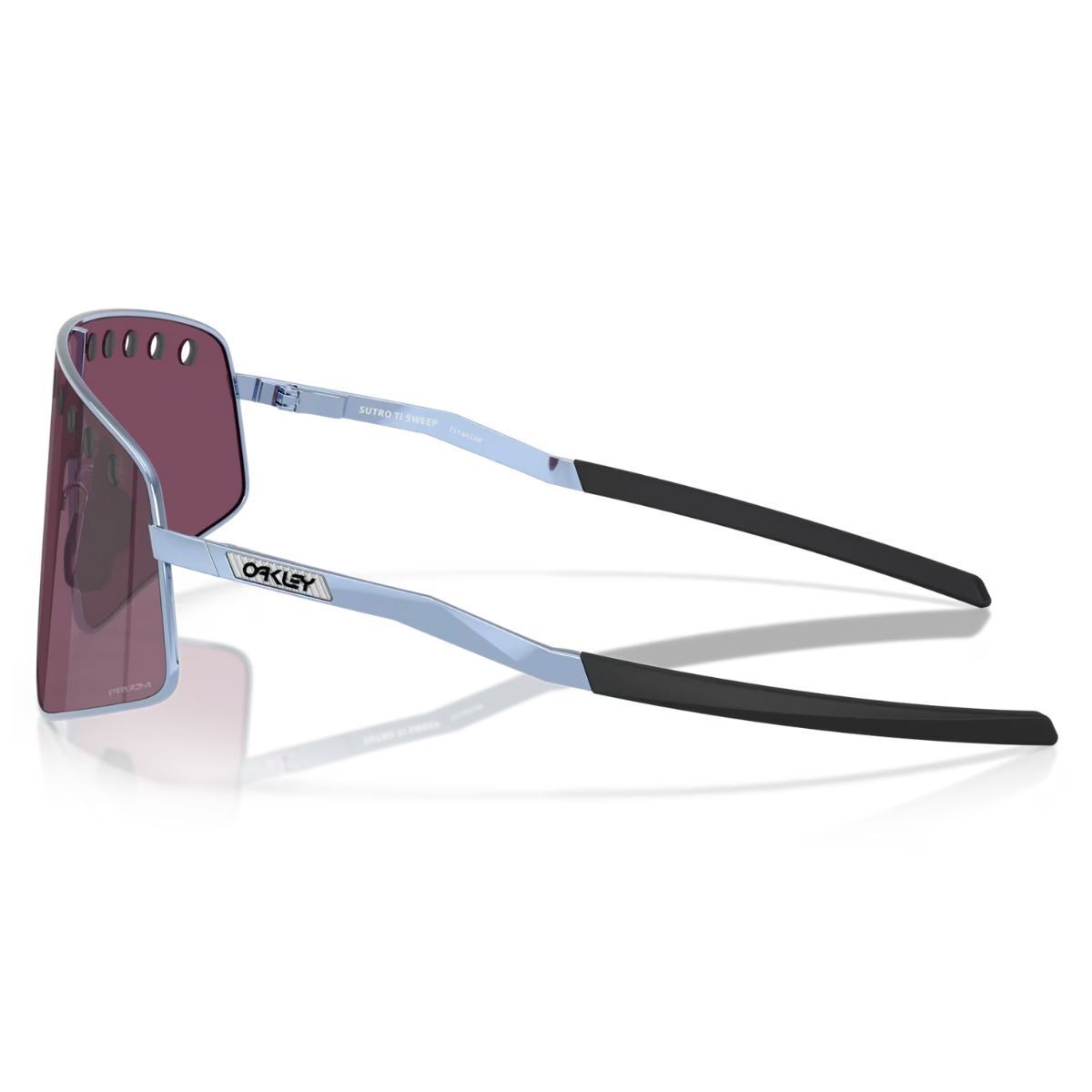 Oakley OO6025-0438 Sutro Ti Sweep Sunglasses Stonewash Prizm Road Black Lenses