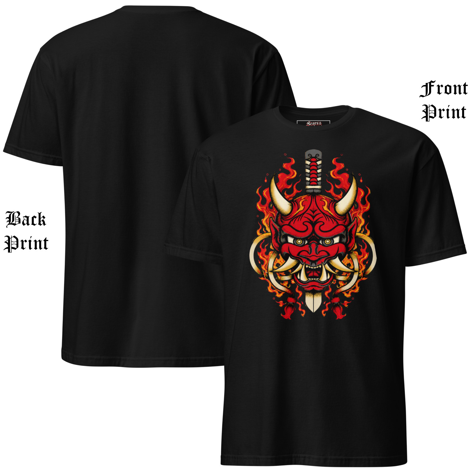 Oni Shogun | Soft-Style T-Shirt | Shadow Forged Red Dominion