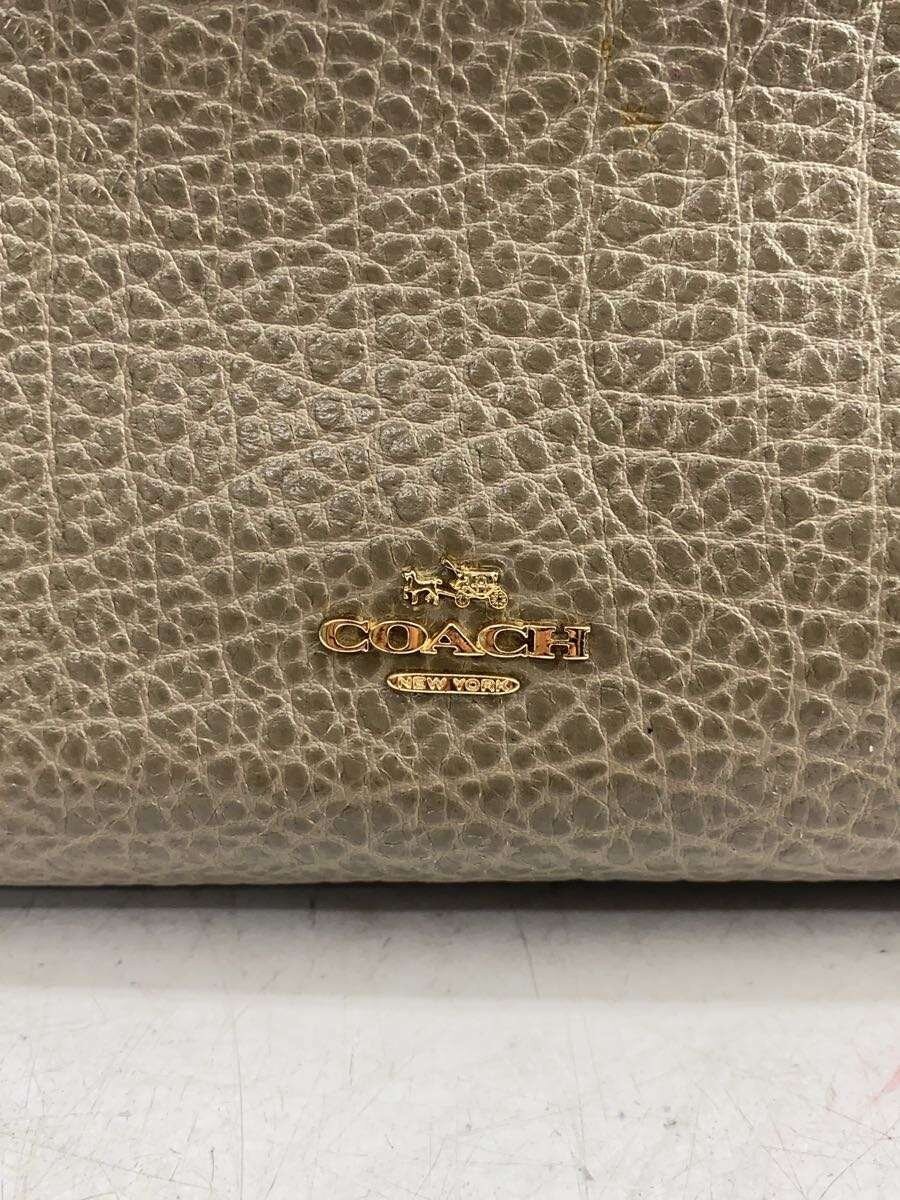 COACH Shoulder Bag Leather BRW F22349