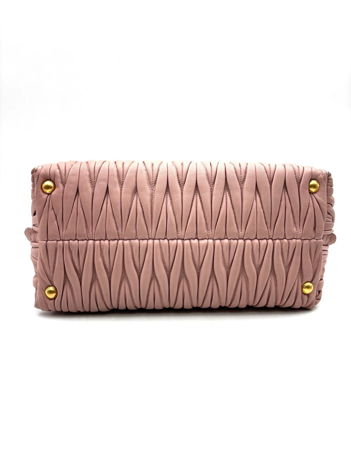 Miu Miu Pre-Owned Authentic Satchel Gold 31*15*22cm Free Tracked Shipping
