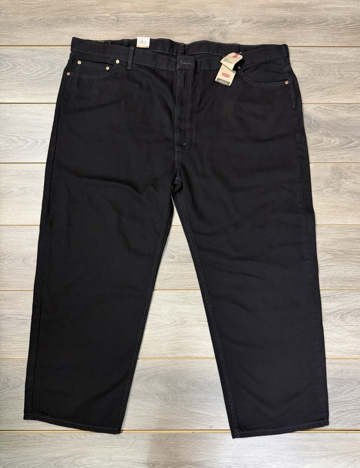Levi’s 550 Black Straight Leg Denim Jeans Size 56 x 32