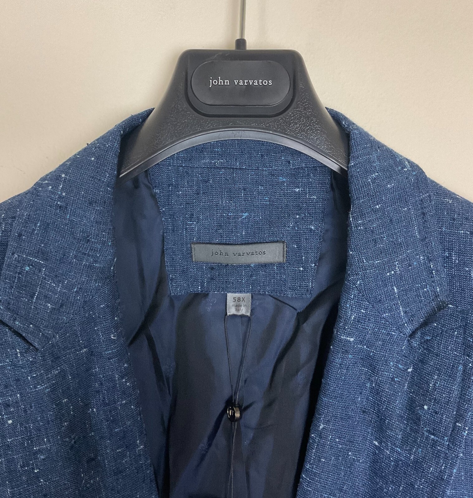 $1498 NWT New John Varvatos Lynn Hook and Bar Blazer Jacket EU58X US48X *Defect*
