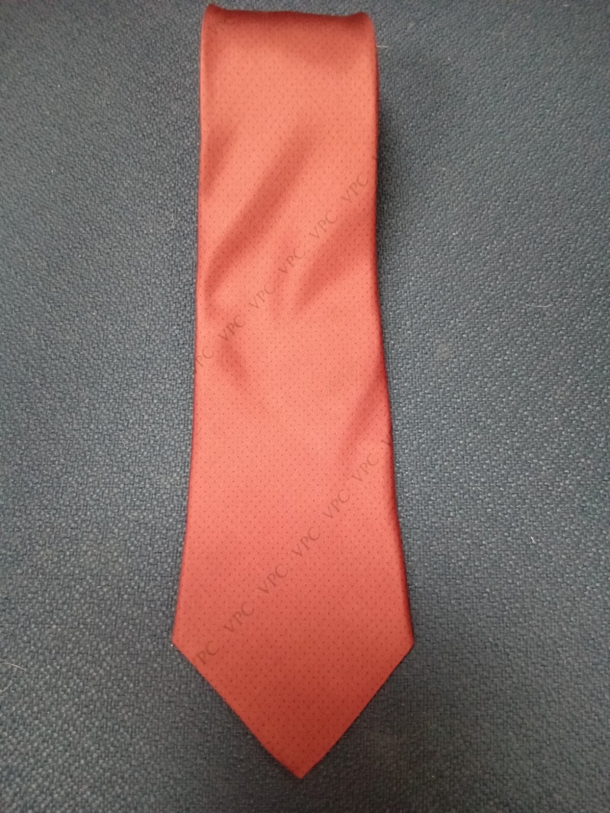 Red VPC Warden Brooks Ltd Tie – 100% Pure Silk – Made In Italy