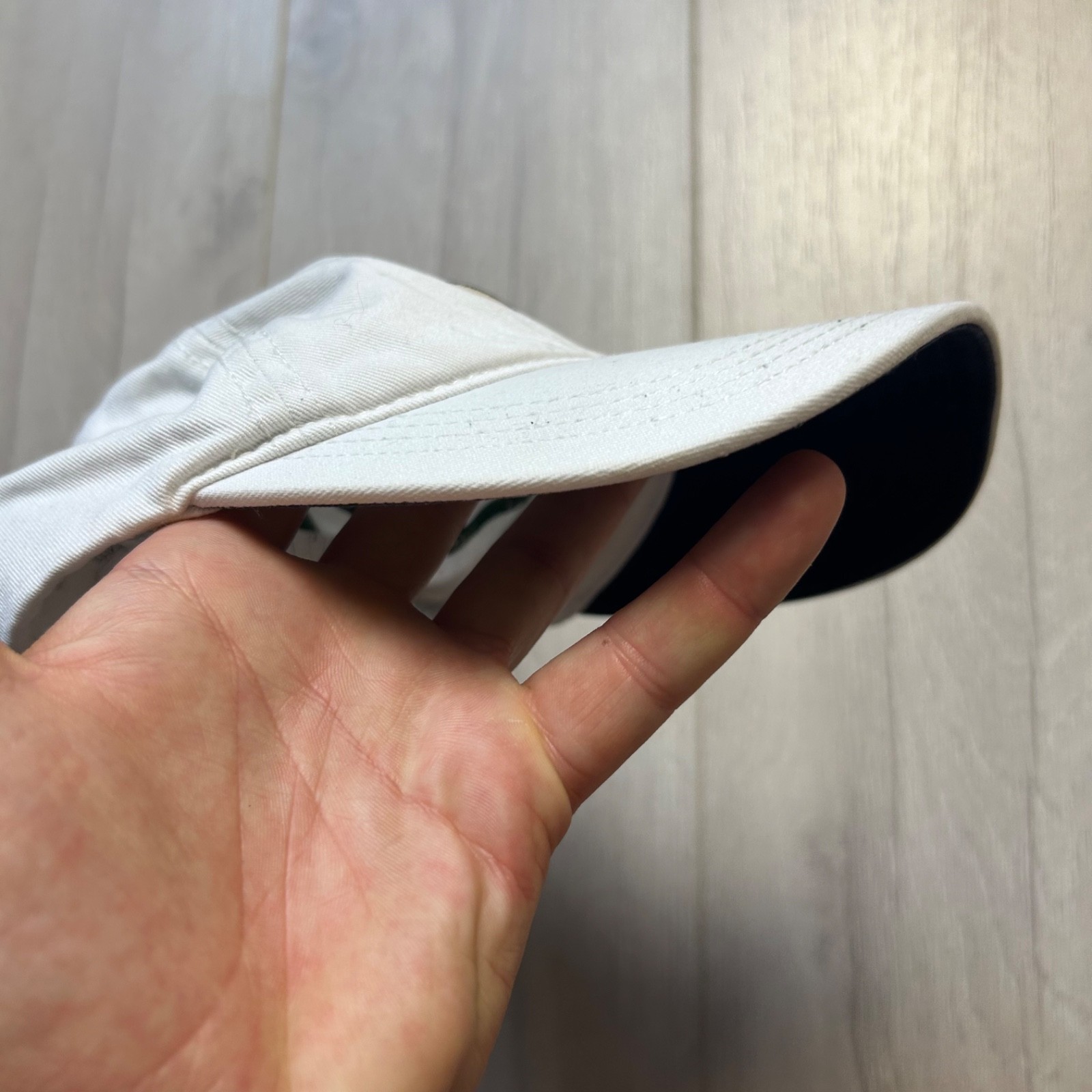 Lacoste Oval Logo Badge Cotton Baseball Cap Hat White Navy Blue Sample SS21 RK91