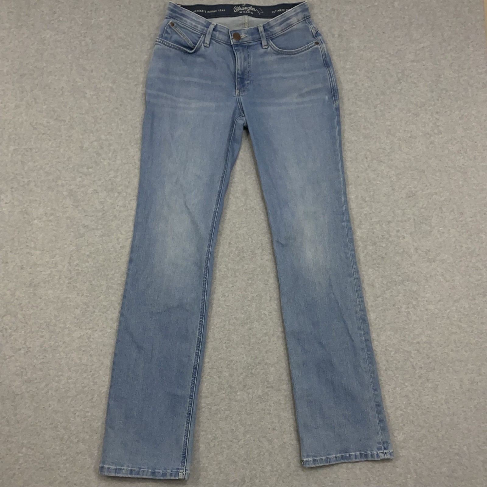 Wrangler Willow Ultimate Riding Women’s 29×34 Bootcut Stretch Denim Blue Jeans