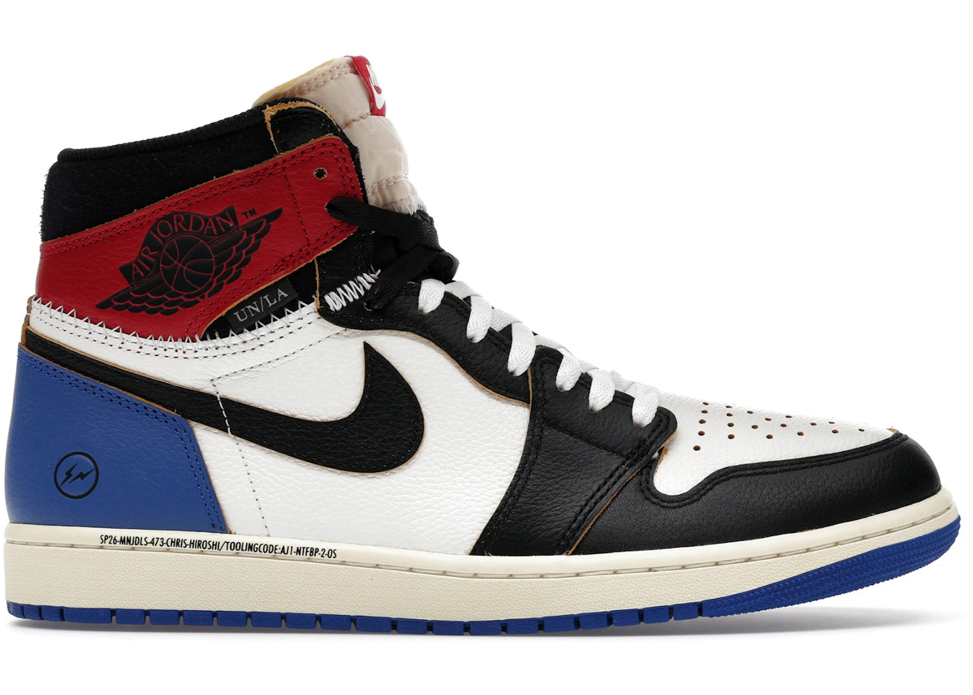 Size 14M/15.5W – Jordan 1 Retro High OG SP Fragment x Union LA Varsity Red Sport