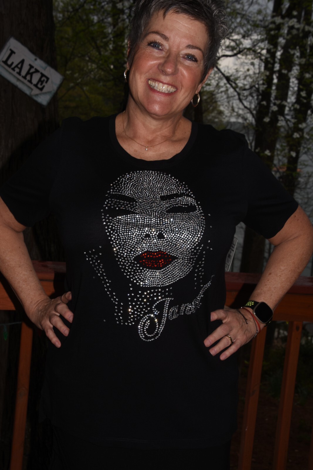 Janet Jackson rhinestone bling shirt or tank XS S M L XL XXL 1X 2X 3X 4X 5X