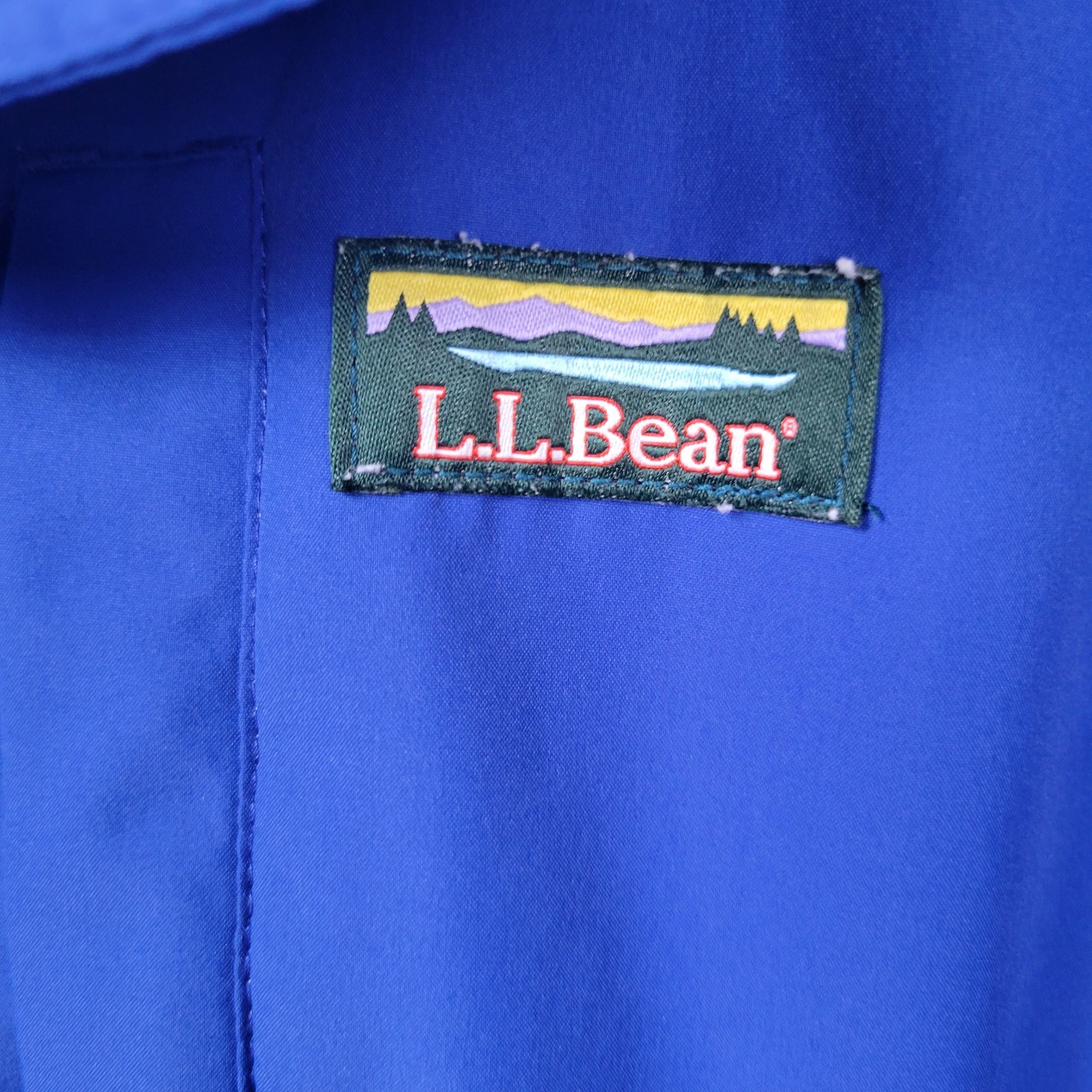 LL Bean LG Sweater Fleece 3 In 1 Jacket Navy Blue Large Regular Waterproof Shell