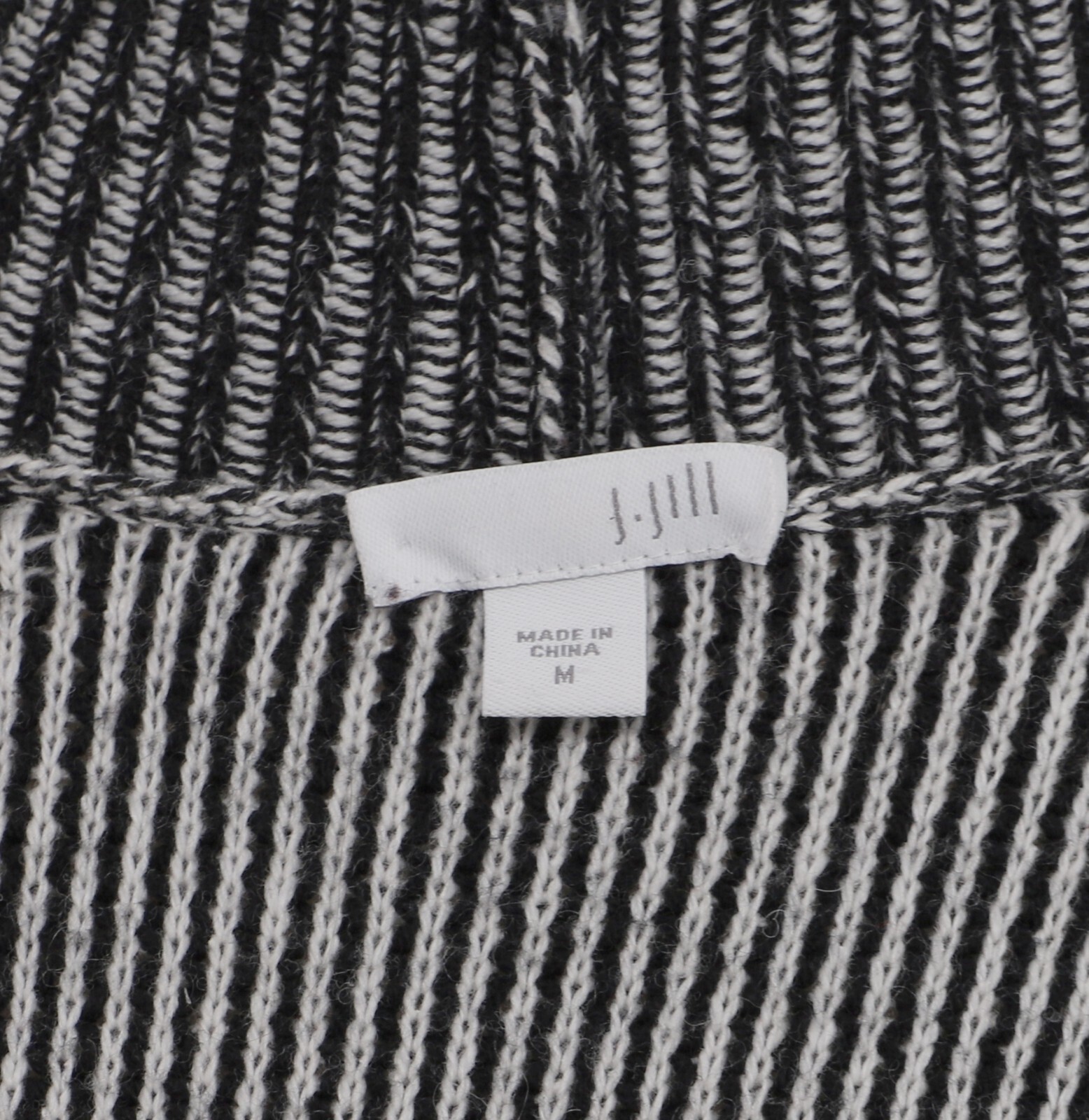 J. JILL Jacquard Knit Open Front Patchwork Long Cardigan Size M