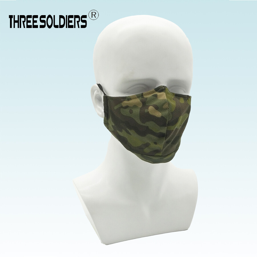 Military Camouflage Breathable Tactical Half Face Mask Unisex for Outdoor sports