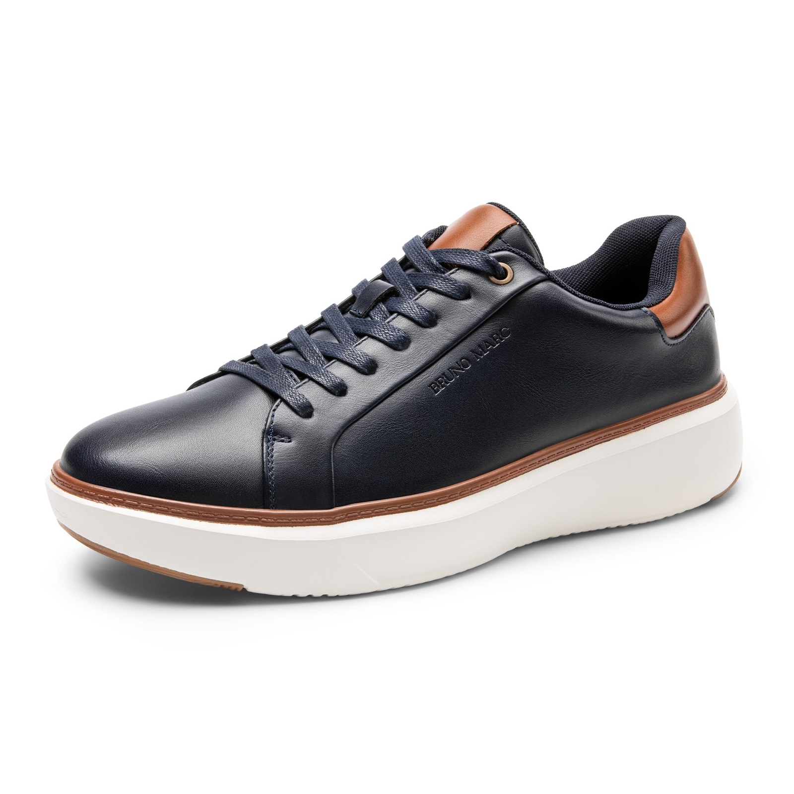 Men’s Fashion Sneakers Casual Breathable Shoes Black/White/Brown Size 8-13