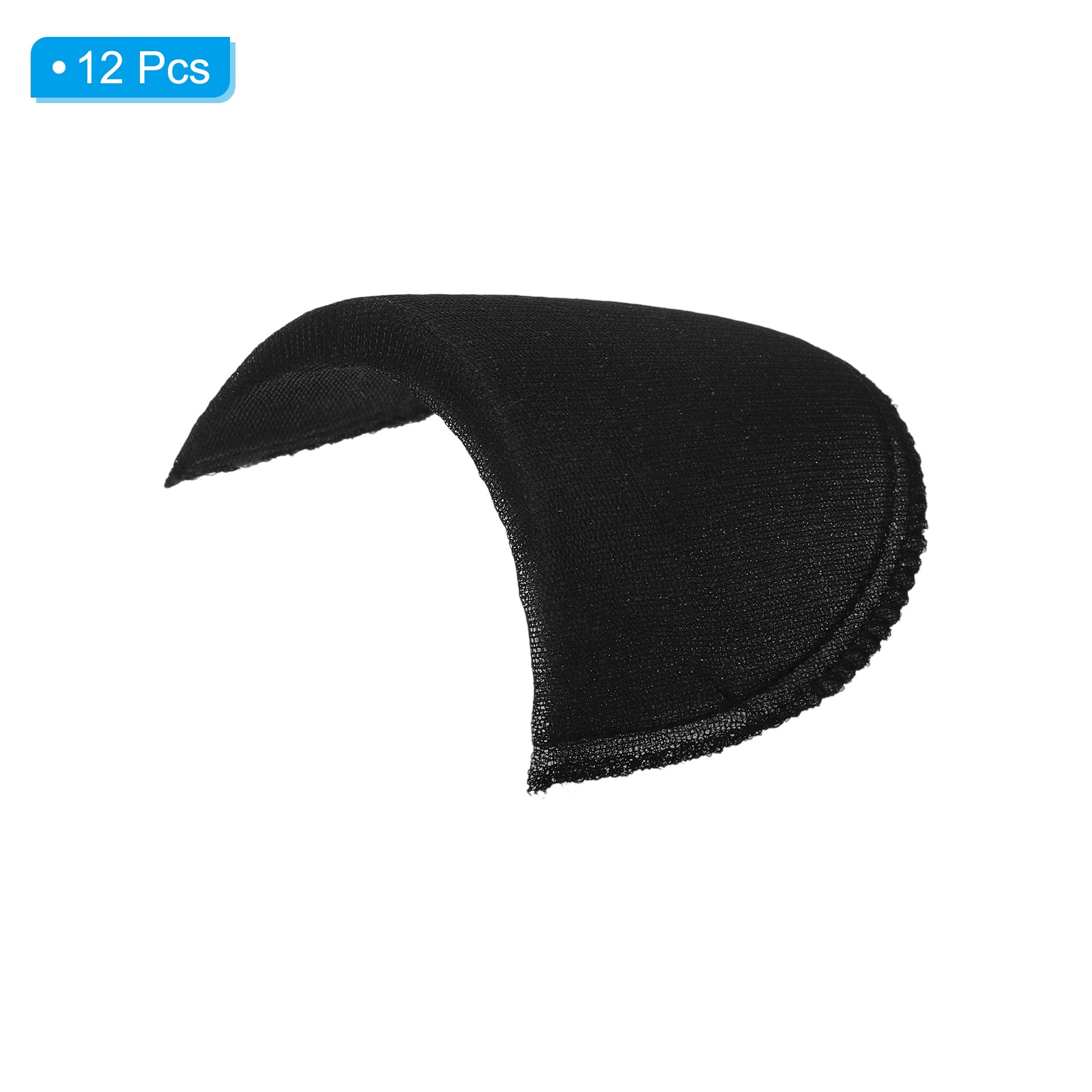 6 Pairs Shoulder Pads, Costume Shoulder Pads Small 1cm Thick for Clothing,Black