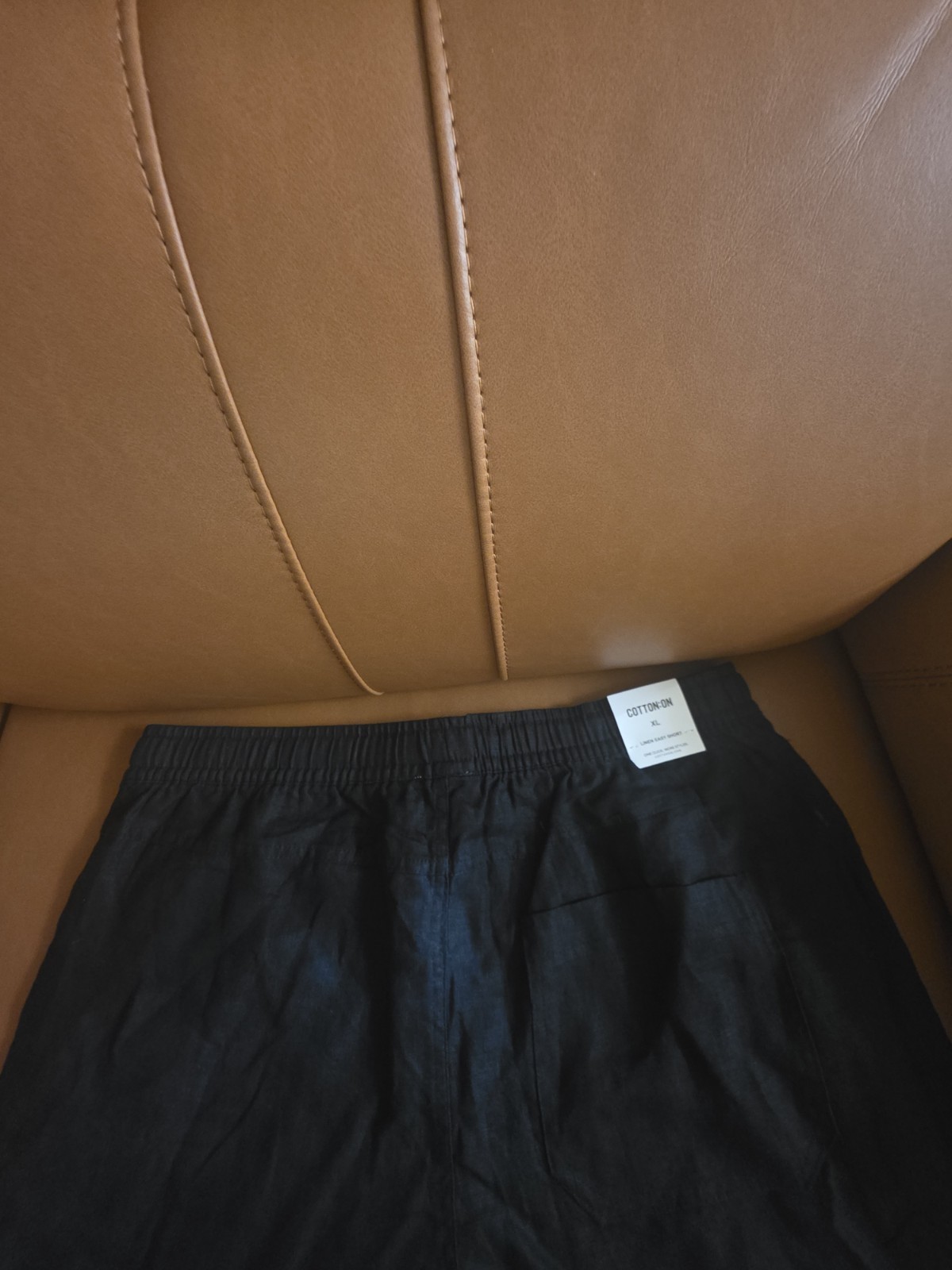 🔥COTTON:ON LINEN EASY SHORT SIZE XL COLOR BLACK
