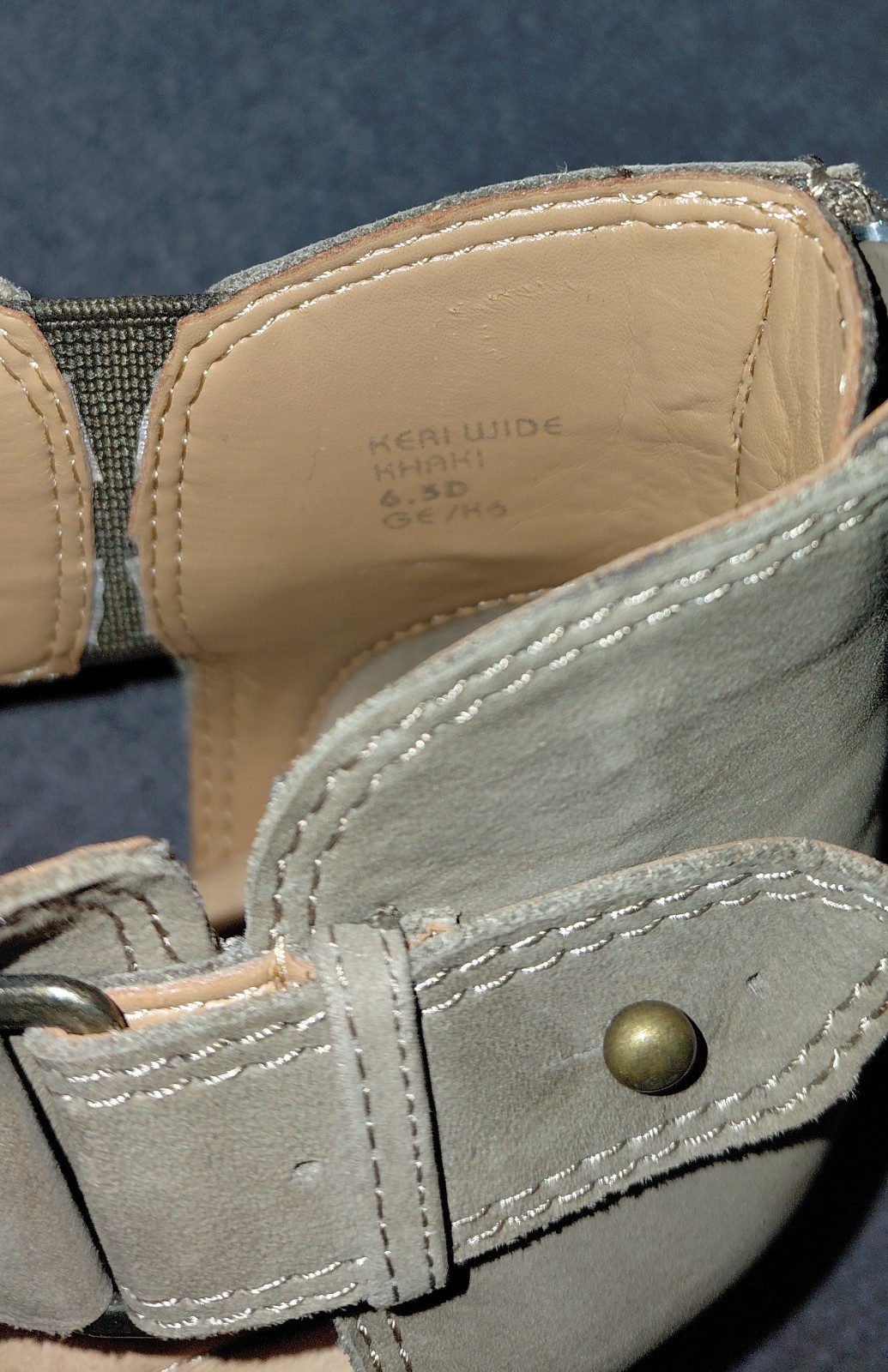 NEW – Earth Open Toe 2in Heels Perforated Suede/Upper Foam Leather Insole – 6.5D