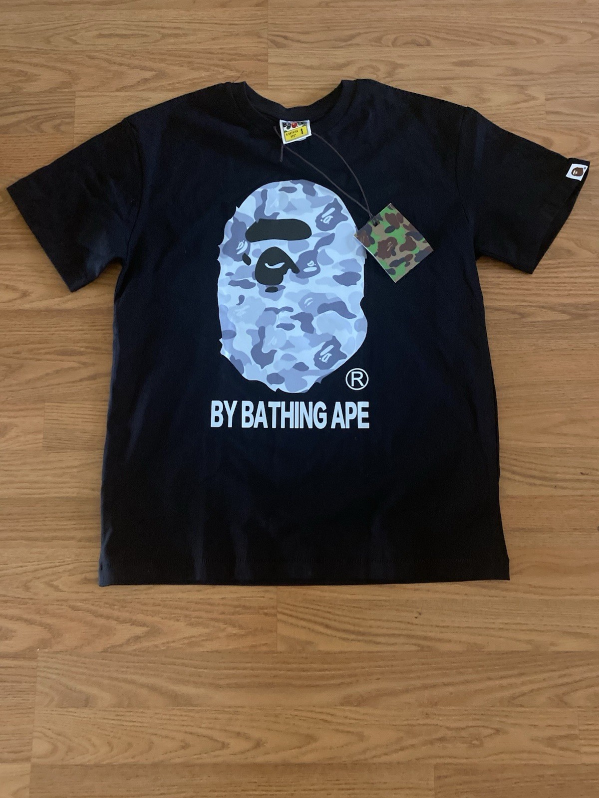 A Bathing Ape BAPE Ape Head T-Shirt Black Mens Small Streetwear Authentic