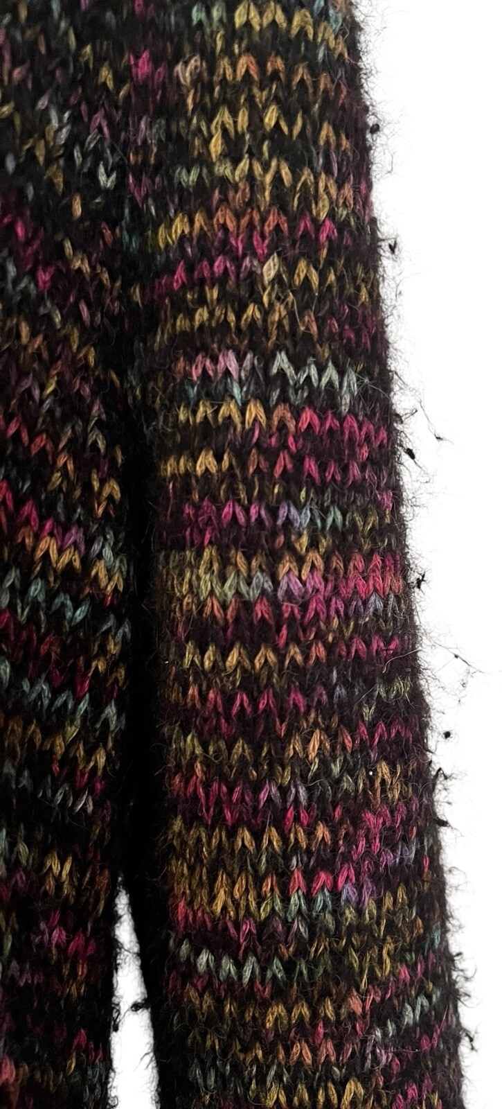 Invisible World Women’s Multicolor Sweater Sz XL Alpaca Wool Handmade In Peru