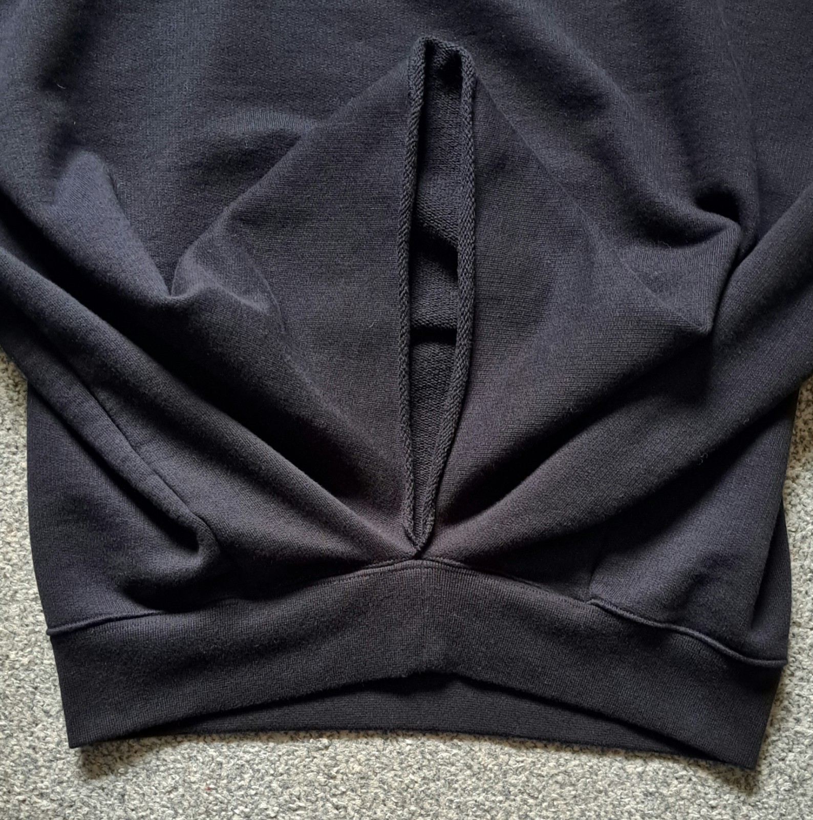 Vetements Authentic Tape Hoodie Black SS18 Women’s S Oversized Made In Portugal
