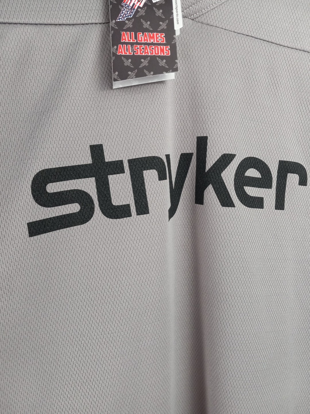 Exxact Sports Silver Grey Shortsleeve stryker Hockey Jersey #88 Size XLARGE