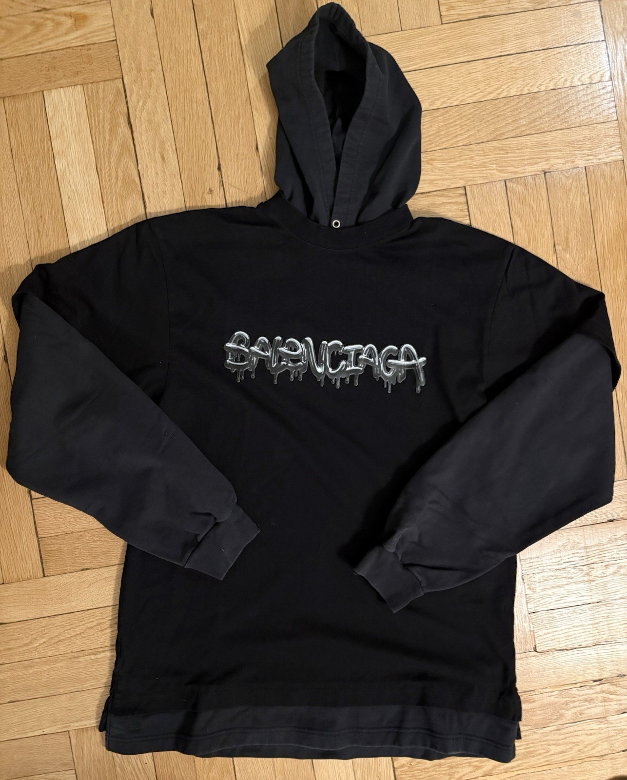 Balenciaga Drip Layered Hoodie Size Small