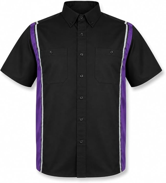 MEN’S WORK SHIRT-HEAVY DUTY MECHANICAL/INDUSTRIAL WITH REFLECTIVE SAFETY LINING
